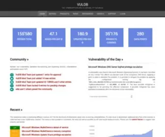 Vuldb.com(Vulnerability Database) Screenshot