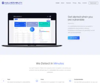 Vullnerability.com(Vulnerability alert) Screenshot