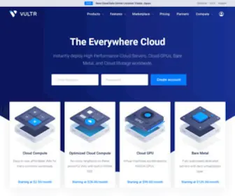 Vultr.com(VULTR Global Cloud Hosting) Screenshot