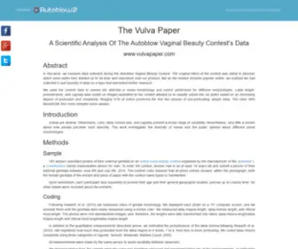 Vulvapaper.com(The Vulva Paper Sponsored By The Autoblow) Screenshot