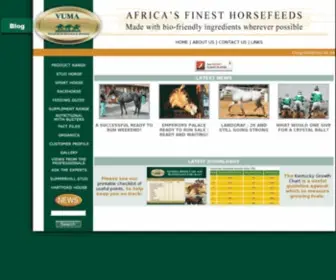 Vumafeed.co.za(Horsefeeds and Horse Feed for Horsemen by Horsemen) Screenshot