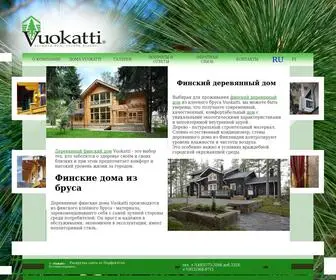 Vuokatti.ru(Финские дома из бруса) Screenshot