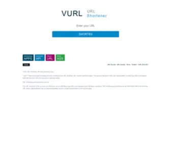 Vurl.com(The URL shortener VURL) Screenshot