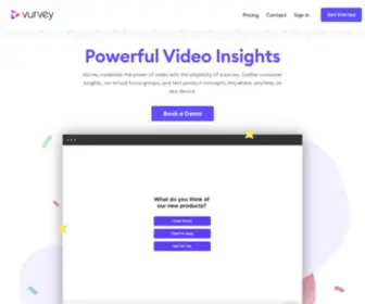 Vurvey.co(Consumer Insights Platform) Screenshot