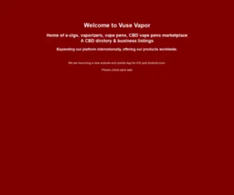 Vusevapor.ca(VUSE VAPOR®) Screenshot