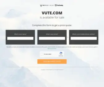 Vute.com(Deze website) Screenshot