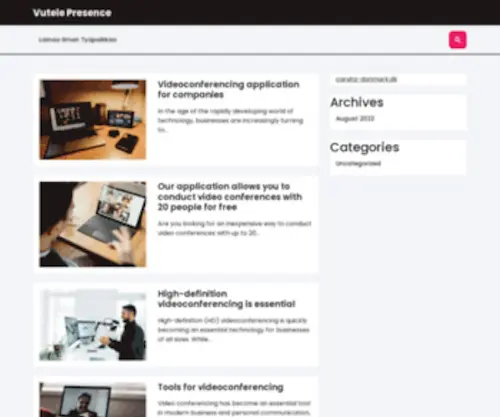 Vutelepresence.com(Vu Telepresence®) Screenshot