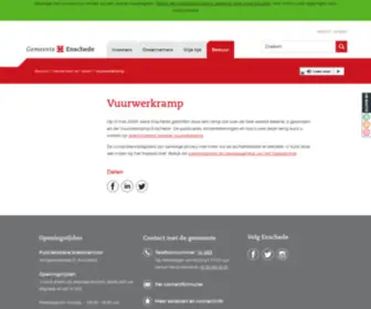 Vuurwerkramp.nl(Op 13 mei 2000 werd Enschede getroffen door een ramp die over de hele wereld bekend) Screenshot