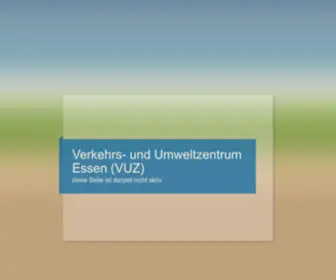 Vuz-Essen.de(Und Umweltzentrum Essen (VUZ)) Screenshot