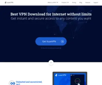 VuzeVPN.com(Free VPN Download) Screenshot