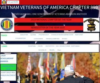 VVA899.org(Vietnam Veterans Chapter 899) Screenshot