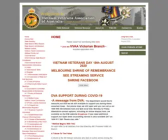 VVaavic.org.au(Vietnam Veterans Association of Australia) Screenshot