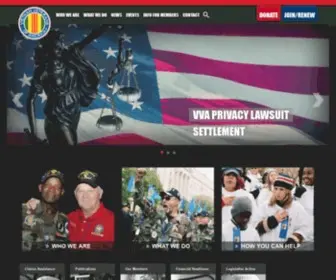 VVA.org(Vietnam Veterans of America) Screenshot