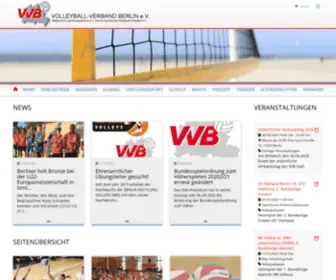 VVB-Online.de(Volleyball-Verband Berlin Online) Screenshot