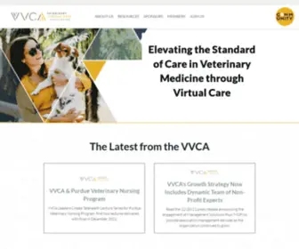 VVca.org(The Veterinary Virtual Care Association VVCA) Screenshot