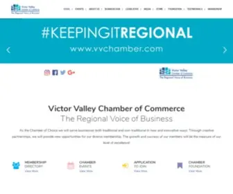 VVchamber.com(Victor Valley Chamber of Commerce) Screenshot