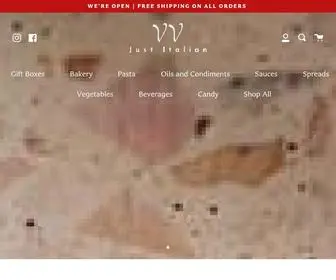 VVjustitalian.com(VV Just Italian) Screenshot