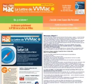 VVmac.com(Bienvenue dans La Lettre de VVMac) Screenshot