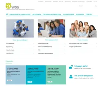 VVog.be(Vlaamse Vereniging voor Obstetrie en Gynaecologie) Screenshot