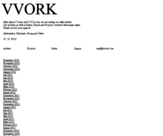 VVork.com(Contemporary art) Screenshot