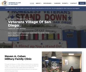 VVSD.net(Veterans Village of San Diego (VVSD)) Screenshot