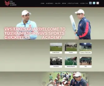VVSsportsacademy.com(VVS Laxman Cricket Academy) Screenshot