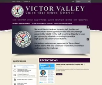 VVuhsd.org(Victor Valley Union High School District) Screenshot