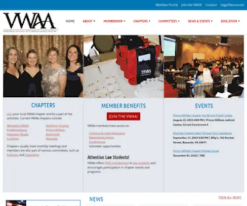 Vwaa.org(The mission go the Virginia Women Attorneys Association) Screenshot