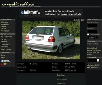 Vwgolftreff.de(Die deutschsprachige VW Golf Community) Screenshot