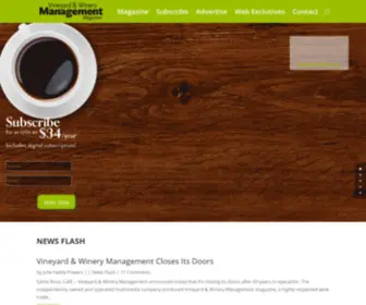 VWmmedia.com(Vineyard & Winery Management Magazine) Screenshot