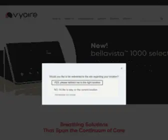Vyaire.com(Vyaire Medical) Screenshot