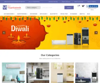 Vyankateshrefrigeration.com(Best Electronics Store in Solapur) Screenshot