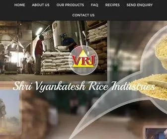 Vyankateshrice.in(Shri Vyankatesh Rice Industries) Screenshot