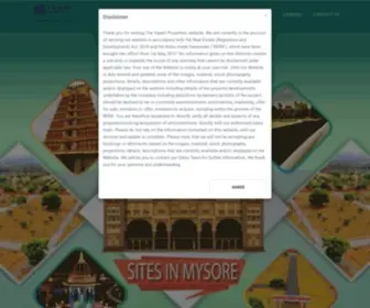 Vyastiproperties.com(Site for Sale in Mysore) Screenshot