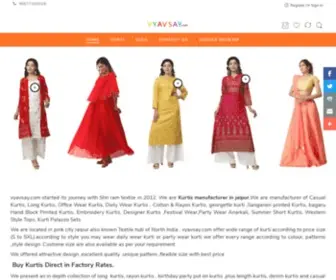 Vyavsay.com(Kurtis manufacturers in jaipur) Screenshot