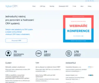 Vyber-CRM.cz(Přehledné srovnání CRM systémů) Screenshot