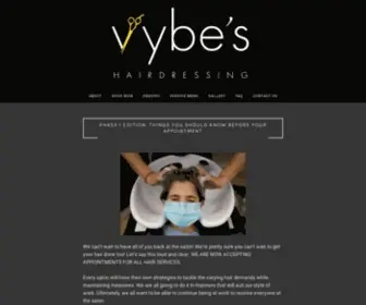 Vybes.sg(Vybe's Hairdressing Official Website) Screenshot