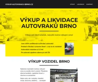 Vykup-Autovraku-Brno.cz(Autovrakoviště Brno) Screenshot