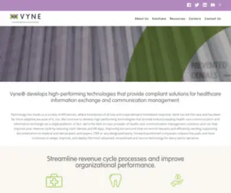 Vynecorp.com(Vyne corporate site) Screenshot