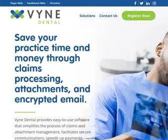Vynedental.com(Vyne Dental) Screenshot