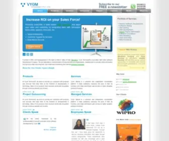 Vyom.co.in(Vyom Technosoft Pvt Ltd) Screenshot