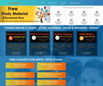 Vyomaonline.com(Free Telugu Study Materials for APPSC) Screenshot