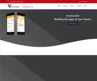 Vyomworks.com(Delta Web services) Screenshot