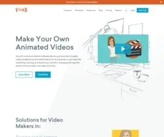 Vyond.com(Video Animation Software for Businesses) Screenshot