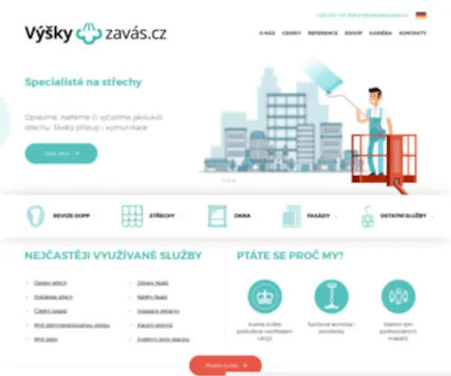 VYSKyzavas.cz(Výškové práce Plzeň) Screenshot