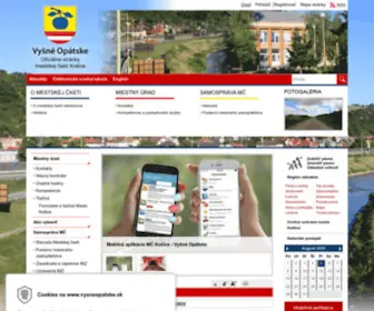 VYsneopatske.sk(Oficiálna stránka mestskej časti Košice) Screenshot