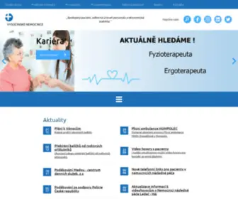 Vysocinskenemocnice.cz(Vysočinské nemocnice s.r.o) Screenshot
