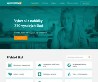 Vysokeskoly.cz(Soukromé a státní vysoké školy) Screenshot