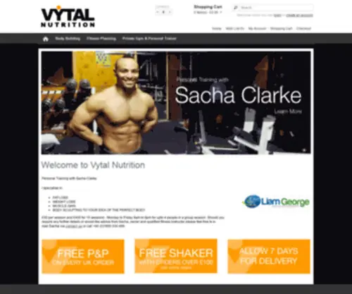 Vytalnutrition.com(Vytal Nutrition natural supplements for body building) Screenshot