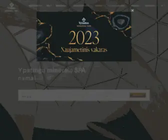 Vytautasmineralspa.lt(„Vytautas Mineral SPA“) Screenshot